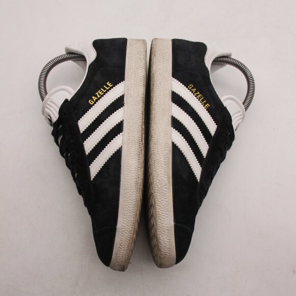 Adidas Originals Gazelle Men's Size 5 Women's 6 Black White Gold Sneakers BB5476 - Picture 8 of 9